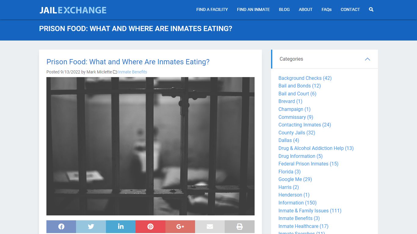 Prison Food: What and Where Are Inmates Eating? | JailExchange
